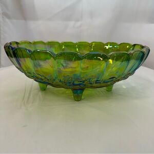 Luminous Green Glass Decorative Bowl
Minor chips and scratches